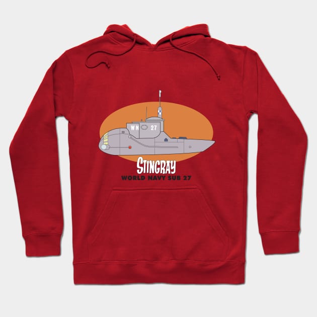 World Navy sub from 'Stingray' Hoodie by RichardFarrell